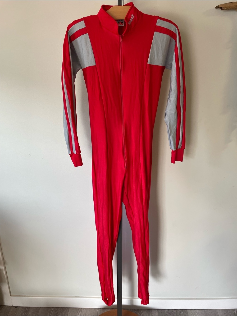 70s Vintage Speed Skating Cross Country Skiing Suit Onesie Jumpsuit Womens Small